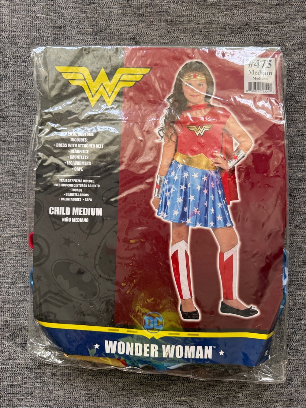DC COMICS ORIGINALS 💙❤️WONDER WOMAN❤️💙 COSTUME SIZE MEDIUM (8-10) - Picture 12 of 15